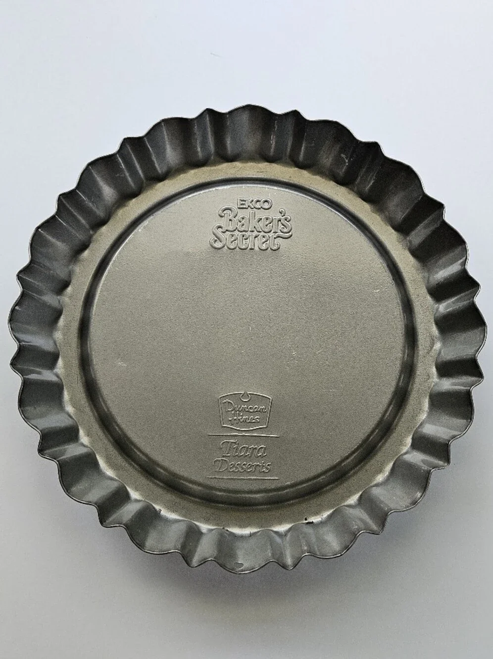 Vintage Ekco Baker's Secret Duncan Hines 2 Fluted TIARA DESSERT PANS Tart Quiche